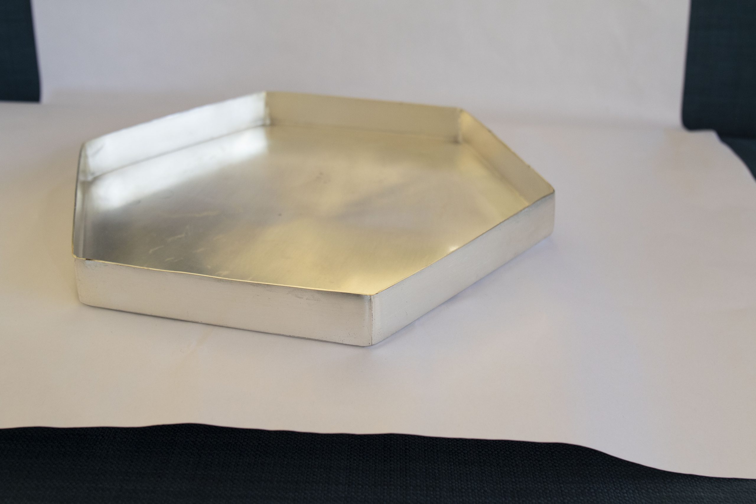 Tray silver metal