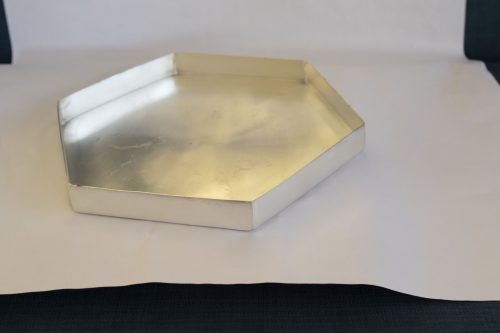 Tray silver metal
