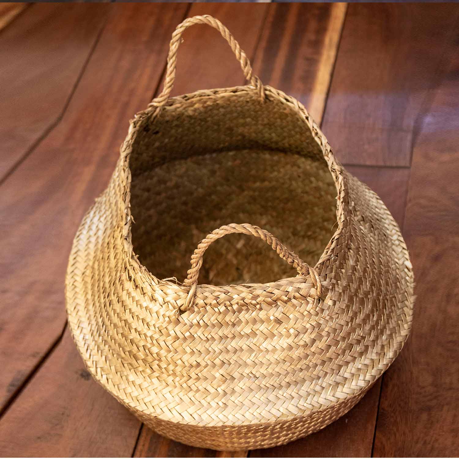 Basket, Gold, Seagrass