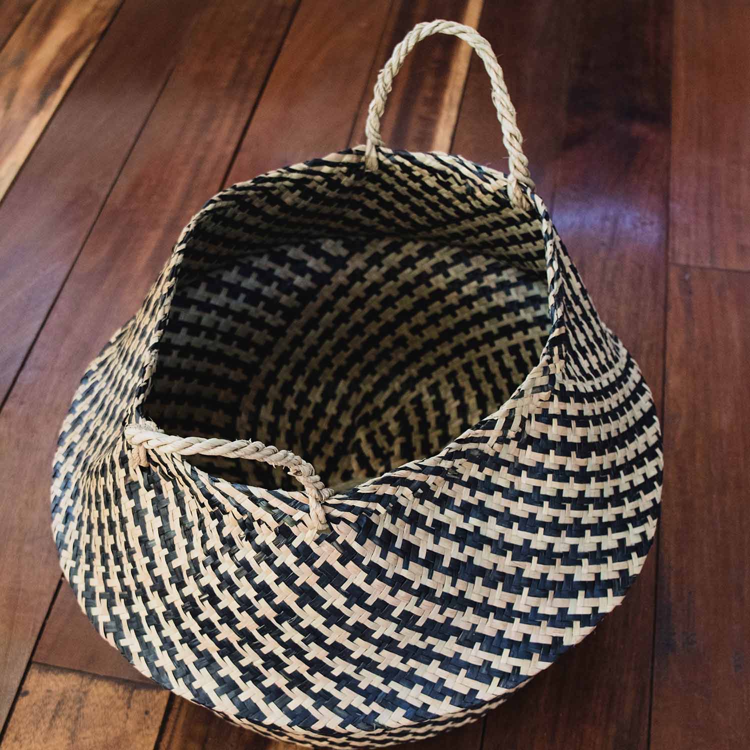 Basket, Multi-color, Seagrass