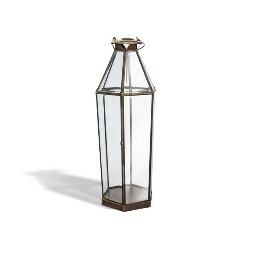 Brass Candle Lantern Louise Meduim