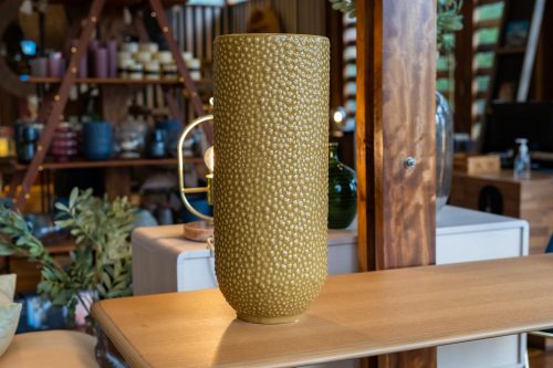 Vase, Yellow, Stoneware