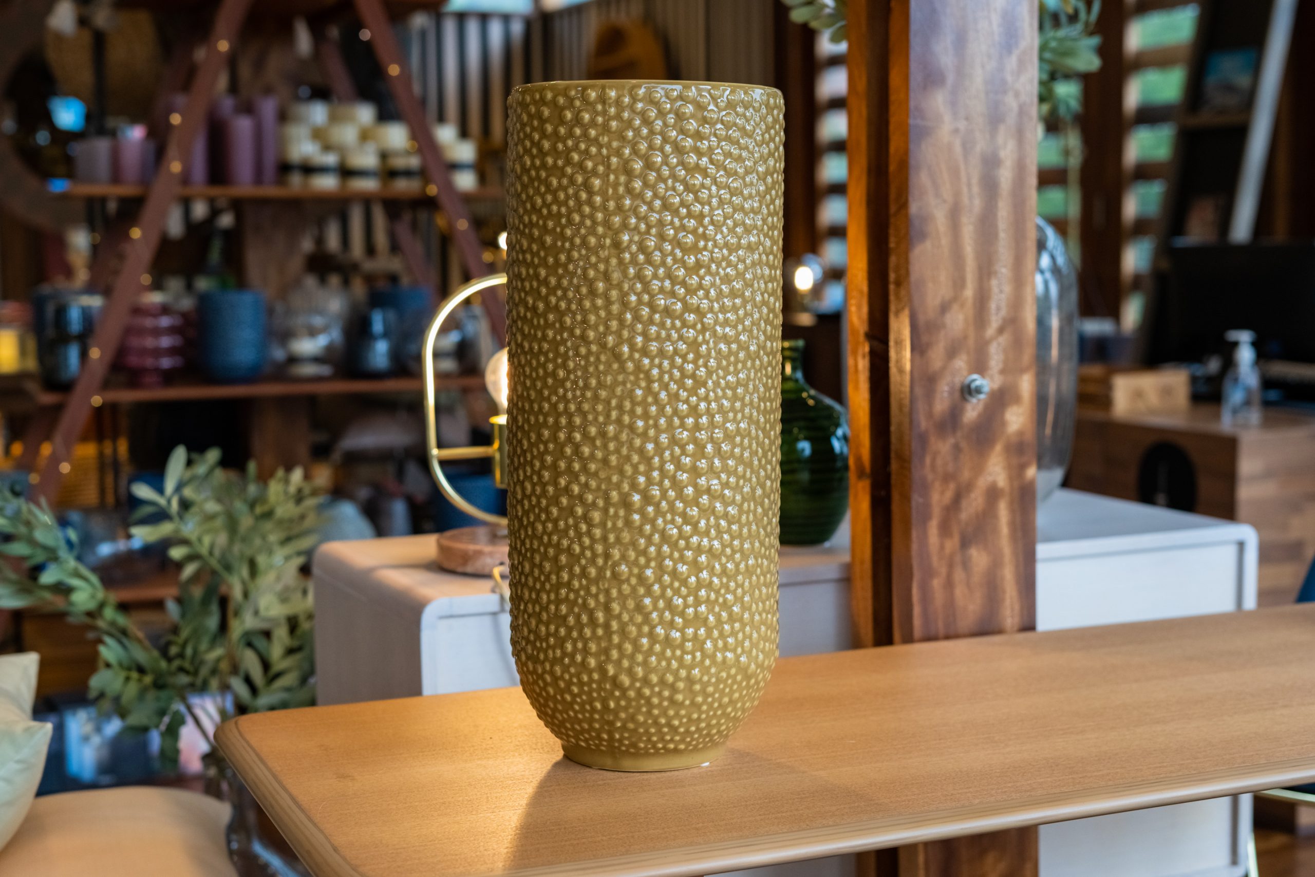 Vase, Yellow, Stoneware
