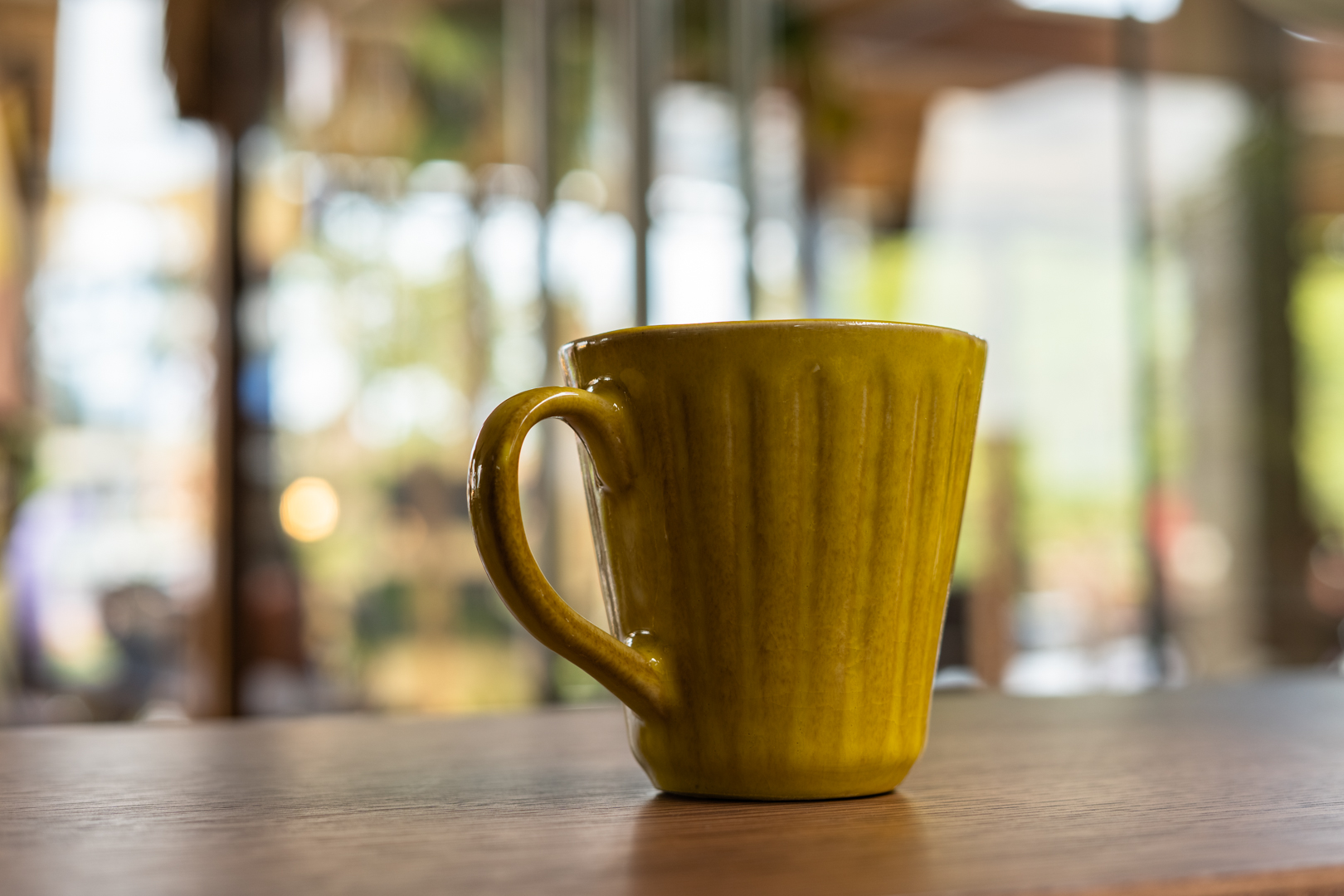 Cala Mug, Yellow, Stoneware