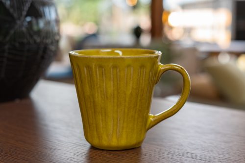 Cala Mug, Yellow, Stoneware