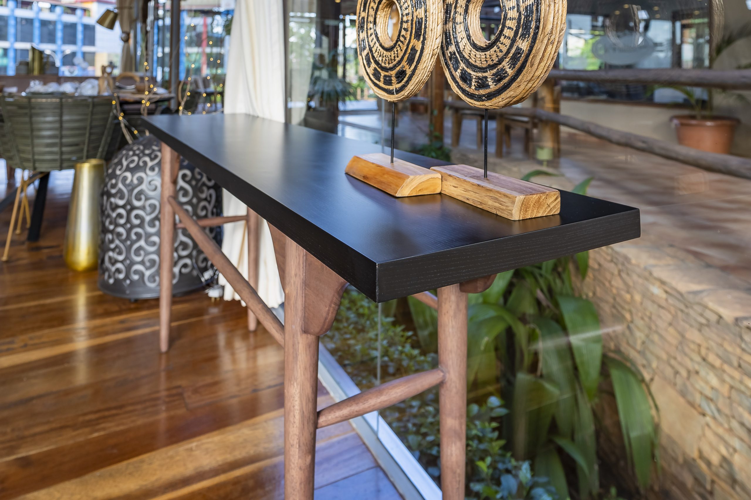 chinese console walnut