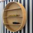 Button medium round hanging shelf wood