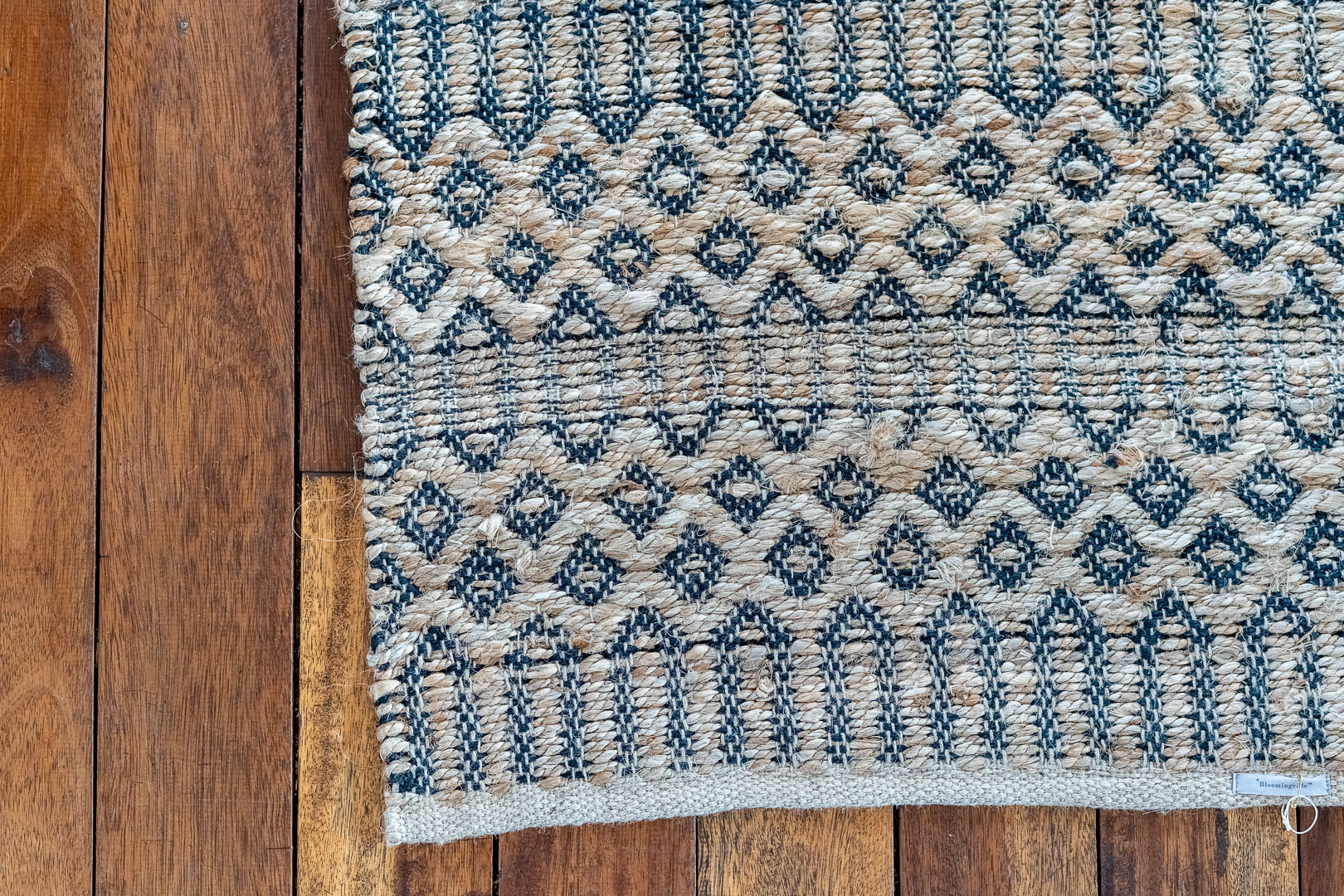 Rug, Black, Jute