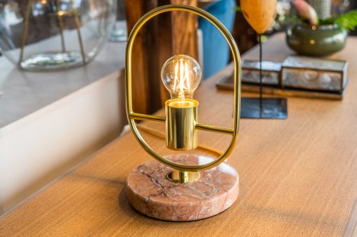 Table lamp, Gold, Metal