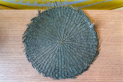 Placemat, Black, Seagrass