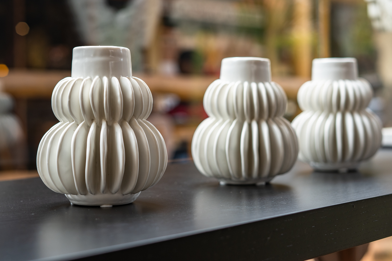 Vase, White stoneware