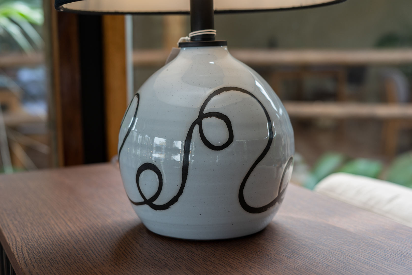 Table Lamp, White Terracotta