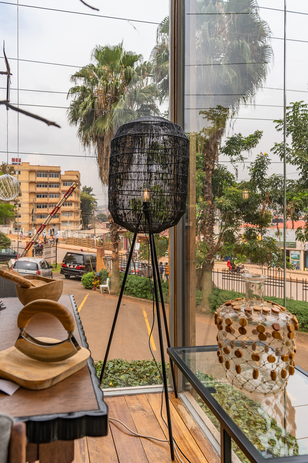 Floor Lamp , Black Metal