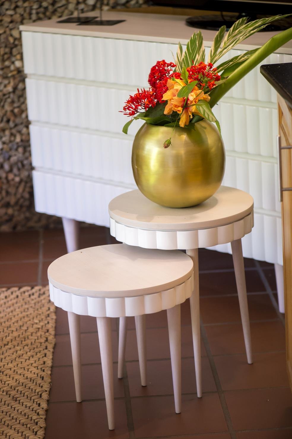 Skirt side table