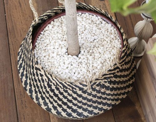 Basket multi-color seagrass