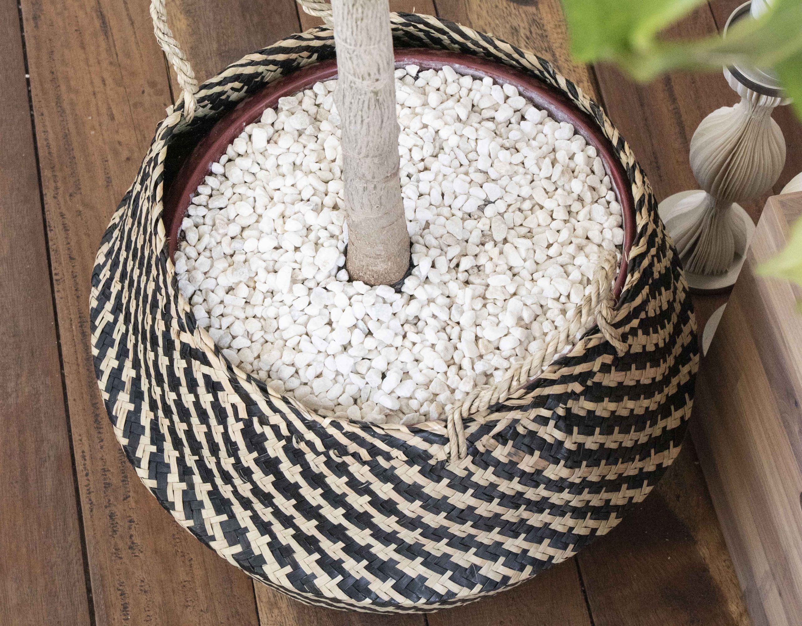 Basket multi-color seagrass