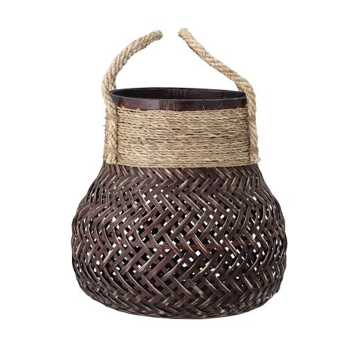 Basket, Brown, Bamboo