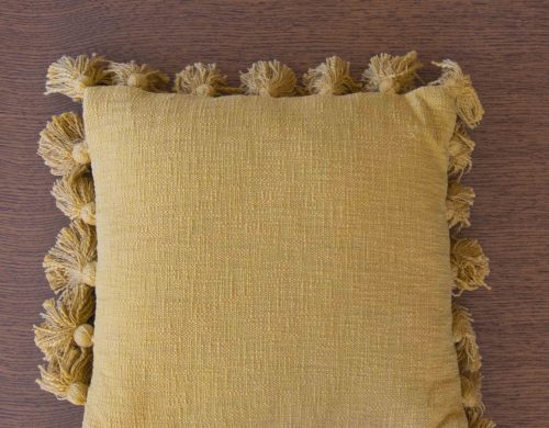Cushion yellow cotton