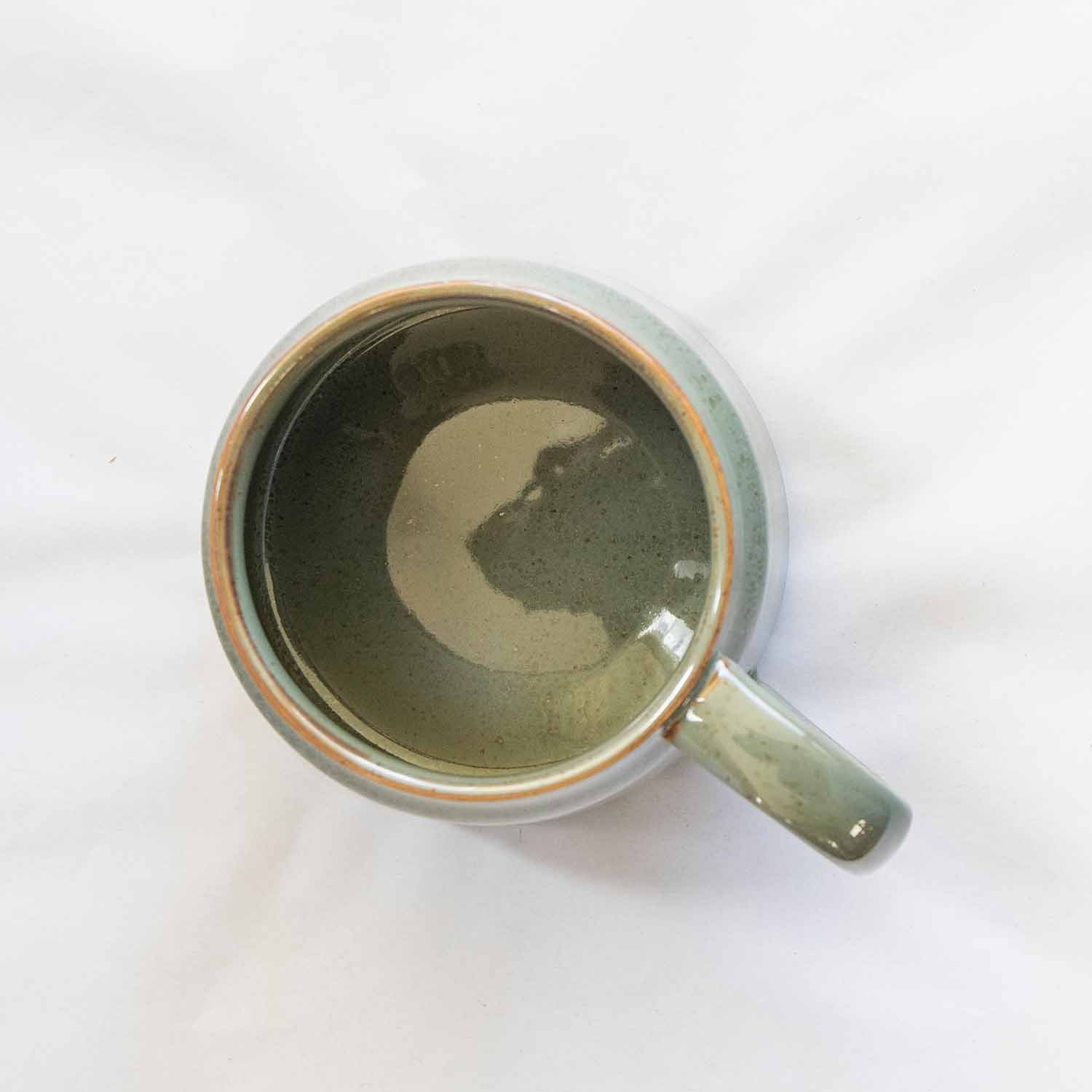 Pixie mug green stoneware