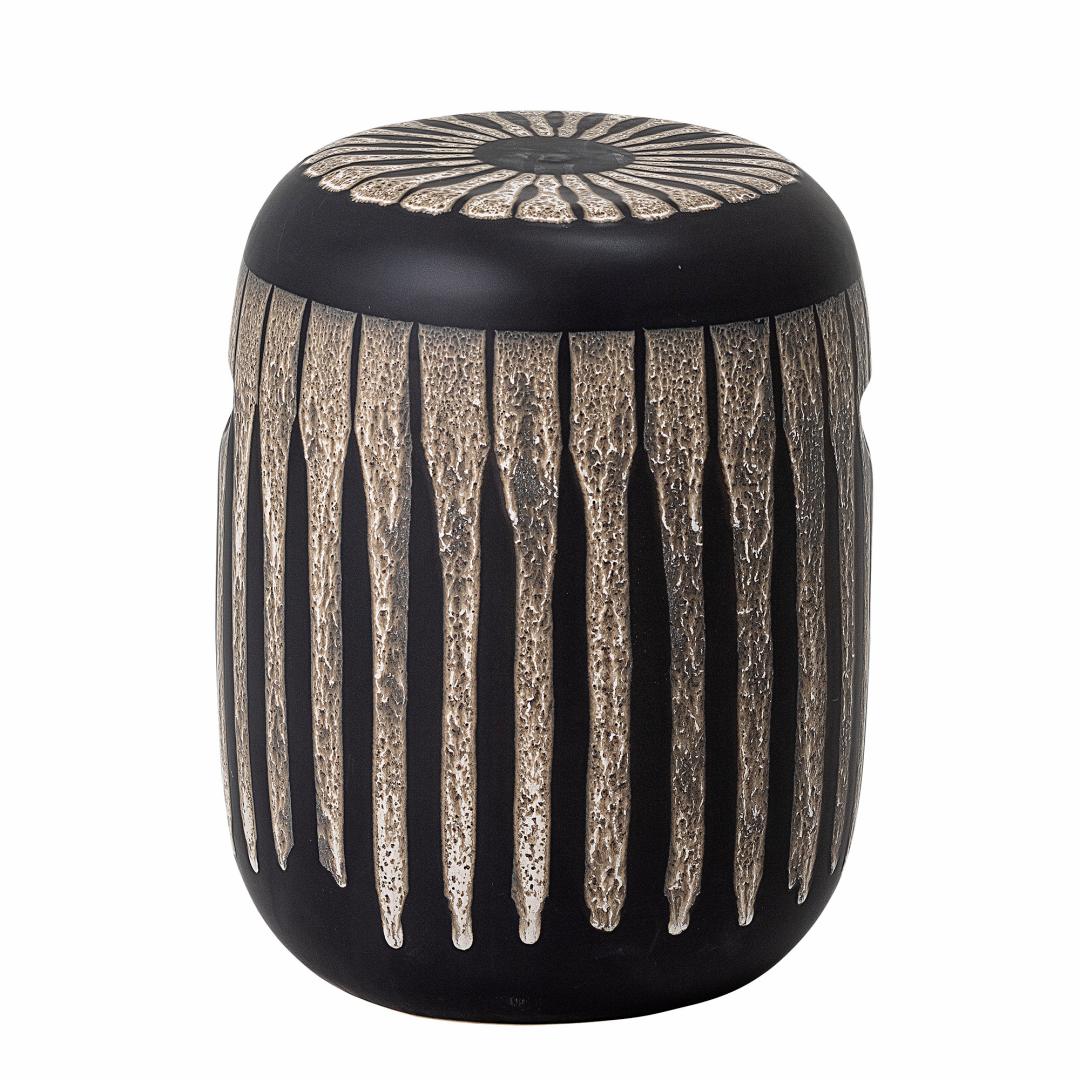Stacey Stool, Brown, Stoneware