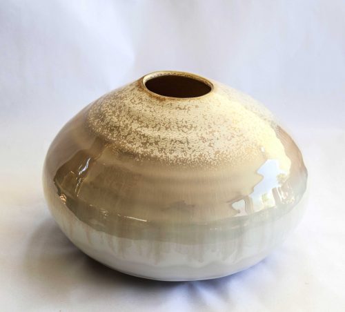 vase nature stoneware round