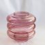 vase rose glass curved