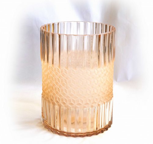 vase rose glass straight
